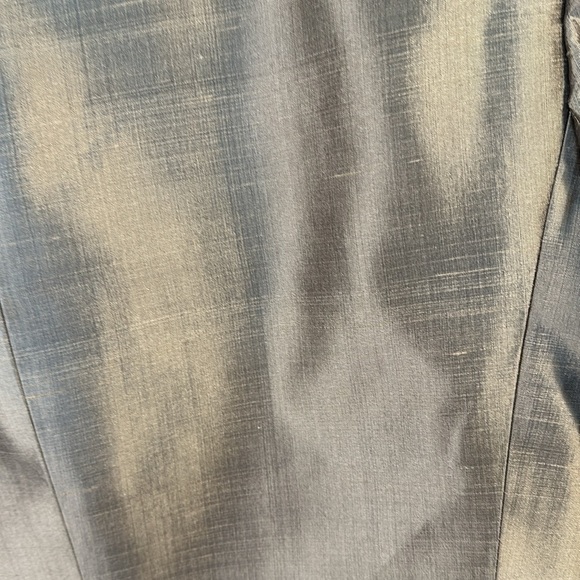 Linda Allard Ellen Tracy 100% Silk Light Sage Green Business Blazer Size 10 - Picture 7 of 11